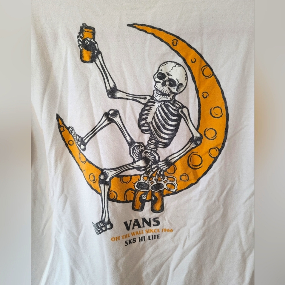🌙💀Vans Size Mens S Skate T-Shirt - Picture 2 of 6